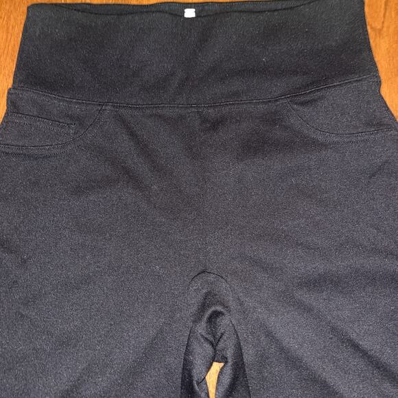 Star Spanx Leggings Womens L Black Pull On High Waist Shaping Stretch Pants - Picture 3 of 6